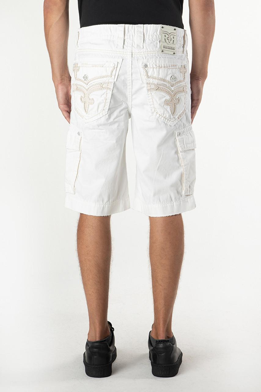 WHITE CARGO SHORTS Product Image