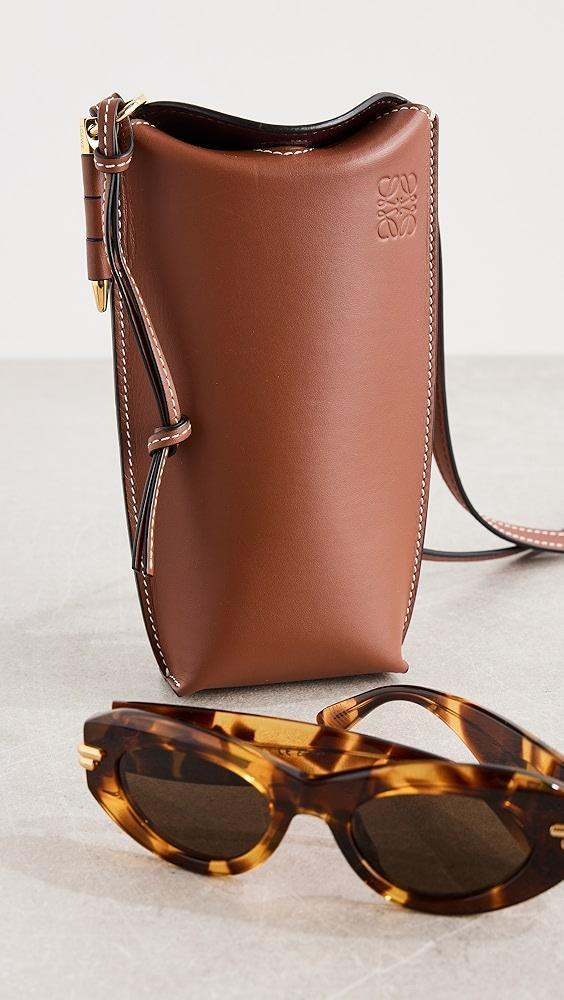 What Goes Around Comes Around Loewe Brown Calfskin Gate Pocket Bag | Shopbop Product Image