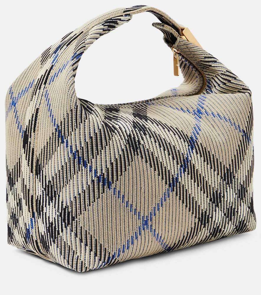 BURBERRY Medium Jacquard Duffel Bag In Neutrals Product Image