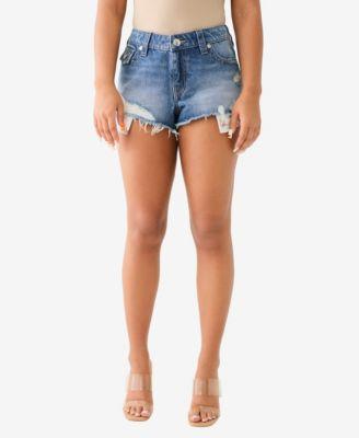 True Religion Womens Mid Rise Booty Short Product Image