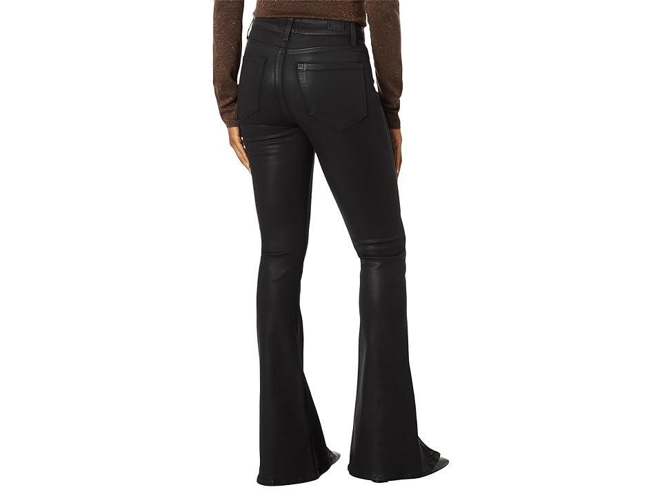 Paige High-Rise Lou Lou Jolene Pockets Twist Outseam Fog Luxe Coating (Black Fog Luxe Coating) Women's Jeans Product Image