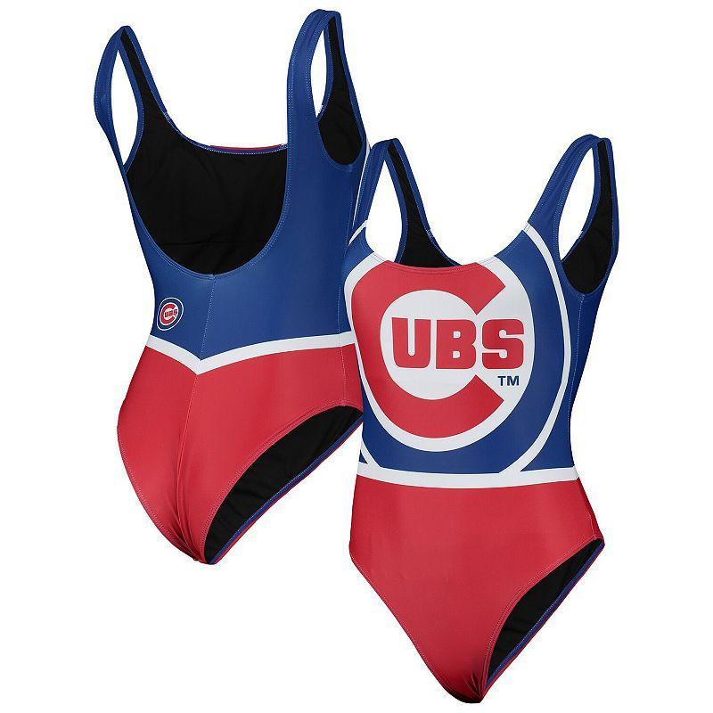 Womens FOCO Royal Chicago Cubs Team One-Piece Bathing Suit Product Image