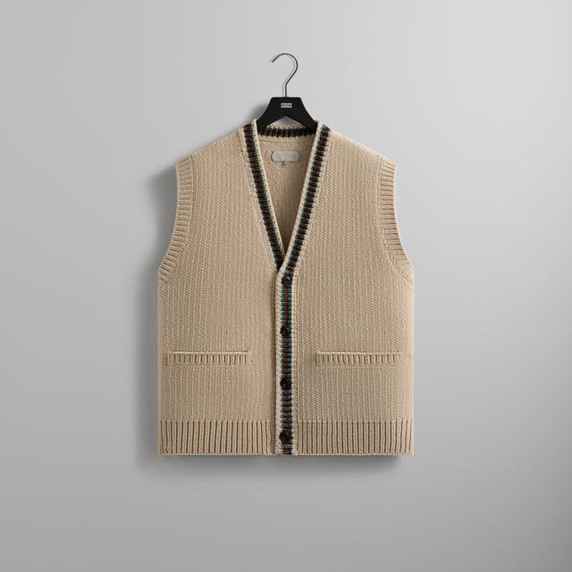 Kith Button Front Reuben Sweater Vest - Sandrift Male Product Image