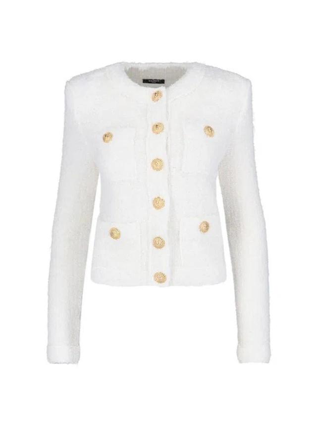 BALMAIN Jackets In White Product Image