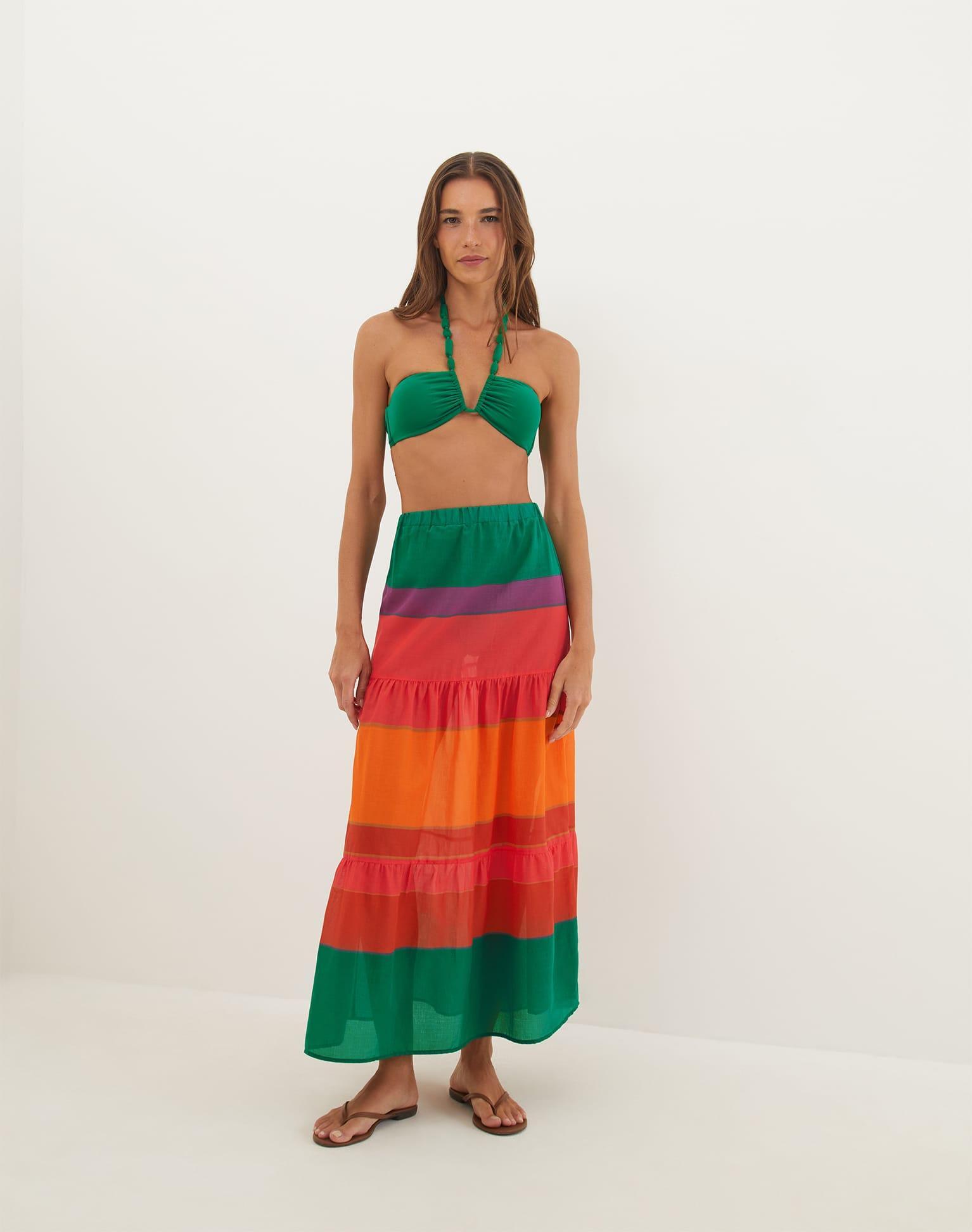 Helen Long Skirt - Heatwave Product Image