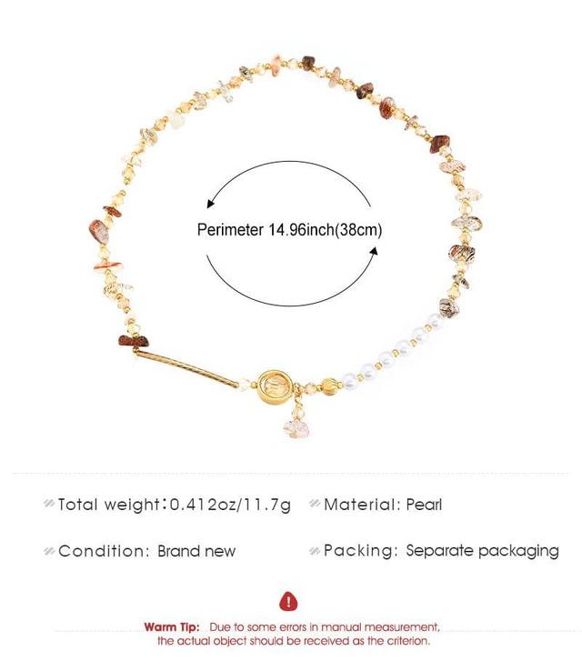 Gemstone Faux Pearl Layered Alloy Bracelet (Various Designs) Product Image