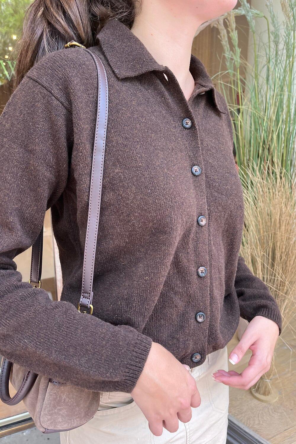 Elise Heavy Wool Cardigan Product Image