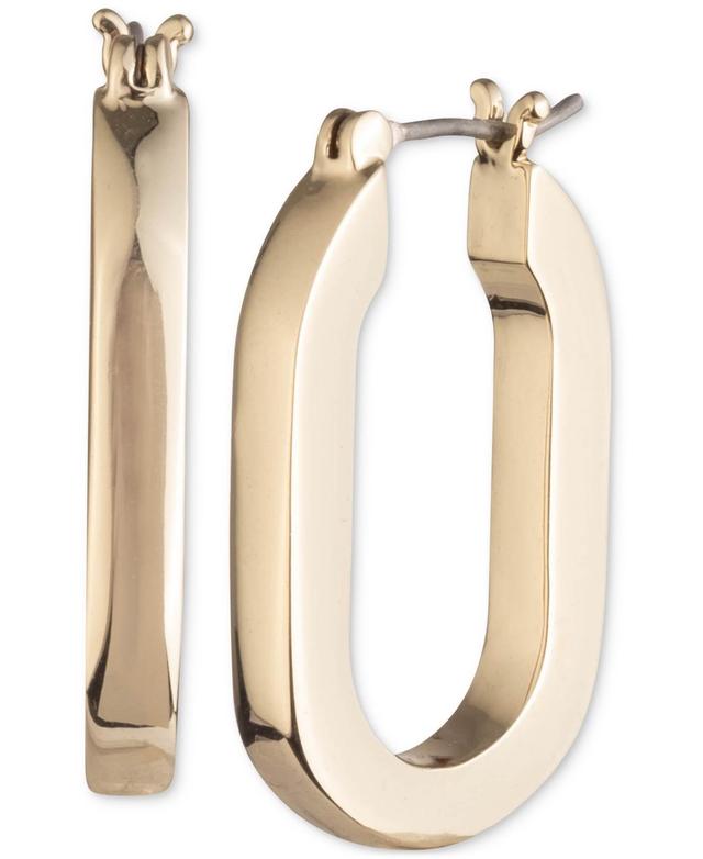 Karl Lagerfeld Paris Gold-Tone Oval Link Hoop Earrings Product Image