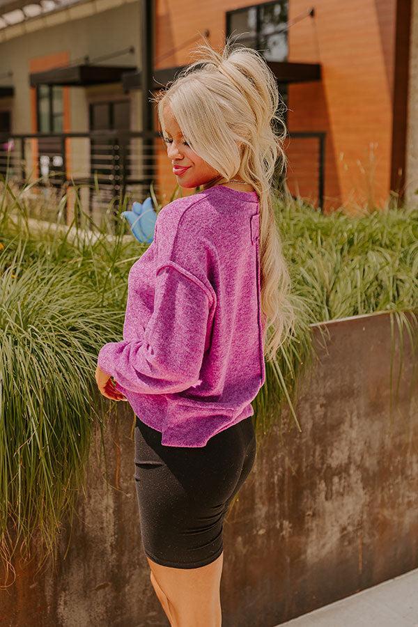 Cozy Daydream Ultra Soft Sweater In Orchid Product Image