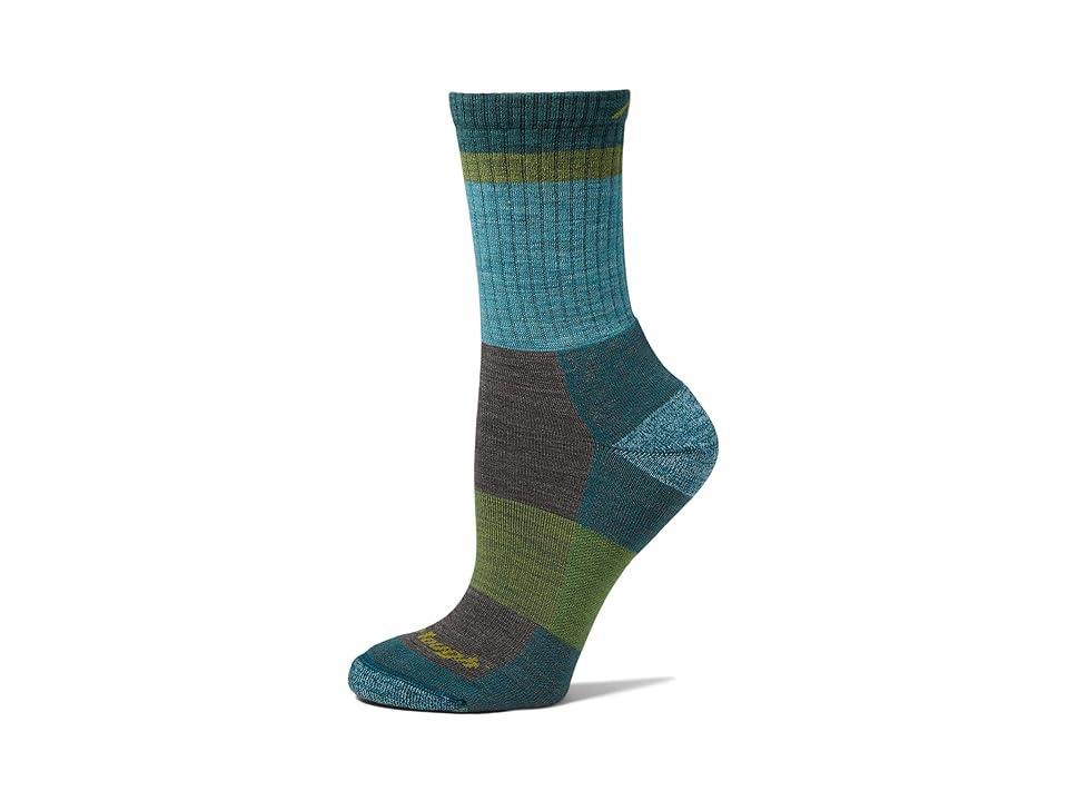 Darn Tough Vermont Heady Betty Micro Crew Lightweight with Cushion (Aqua) Women's Crew Cut Socks Shoes Product Image