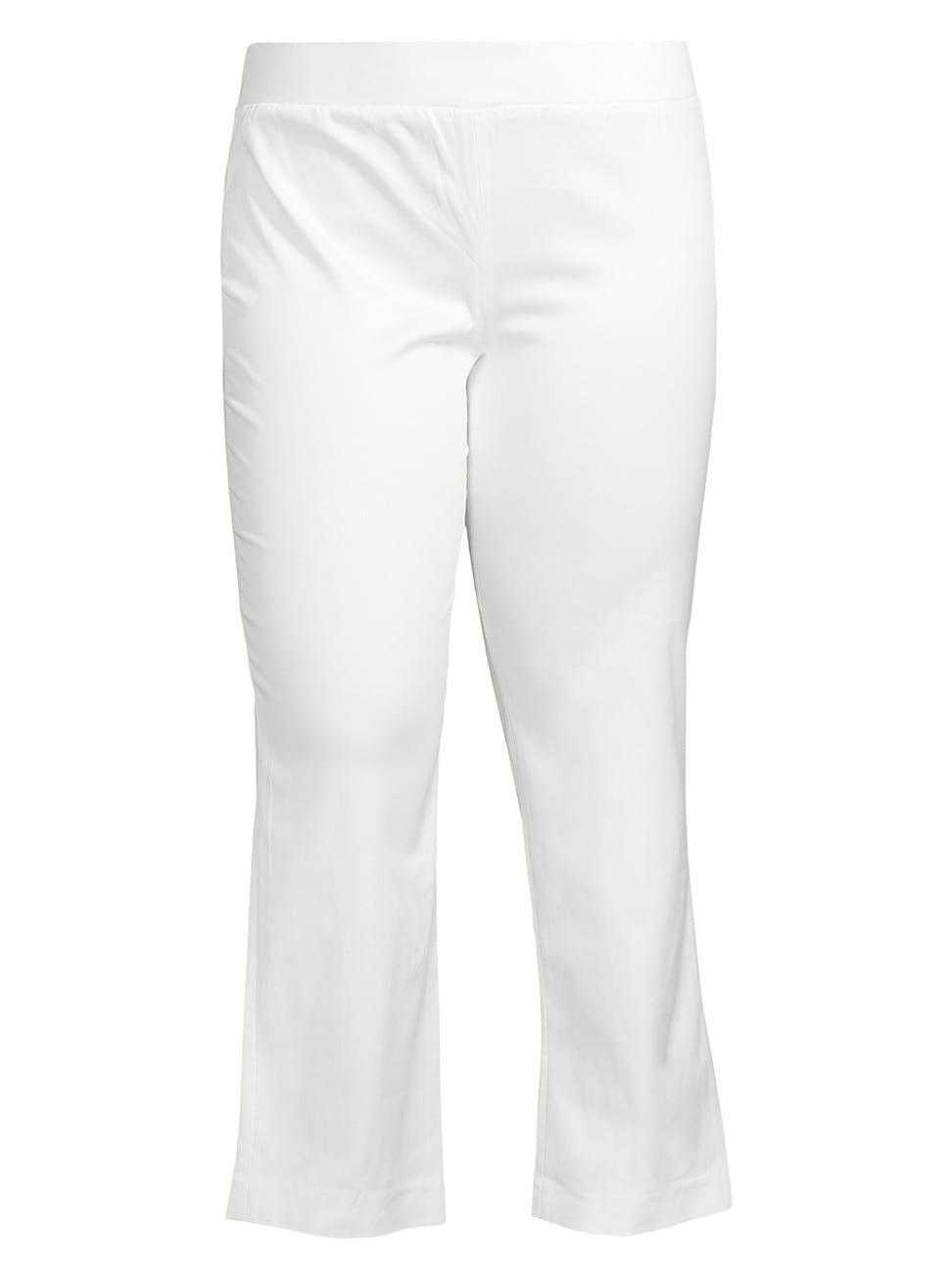 Womens Boot-Cut Cotton-Blend Pants Product Image