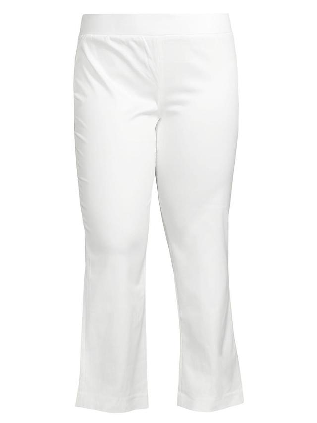 Womens Boot-Cut Cotton-Blend Pants Product Image