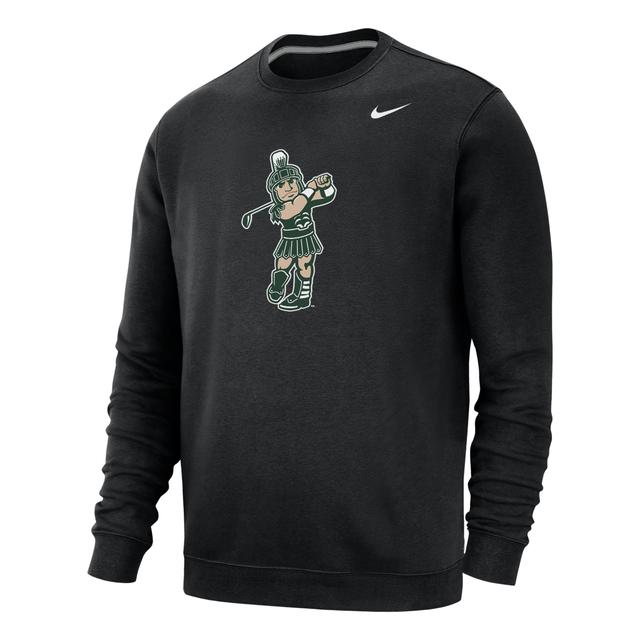 Michigan State Club Fleece Nike Men's College Crew-Neck Sweatshirt Product Image