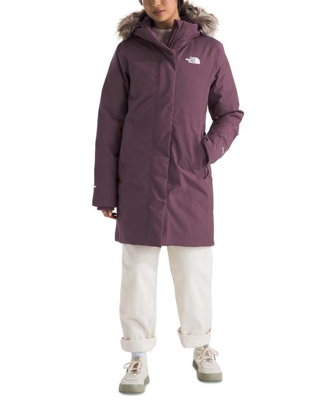 The North Face Womens Arctic Hooded Faux-Fur-Trim Parka Product Image