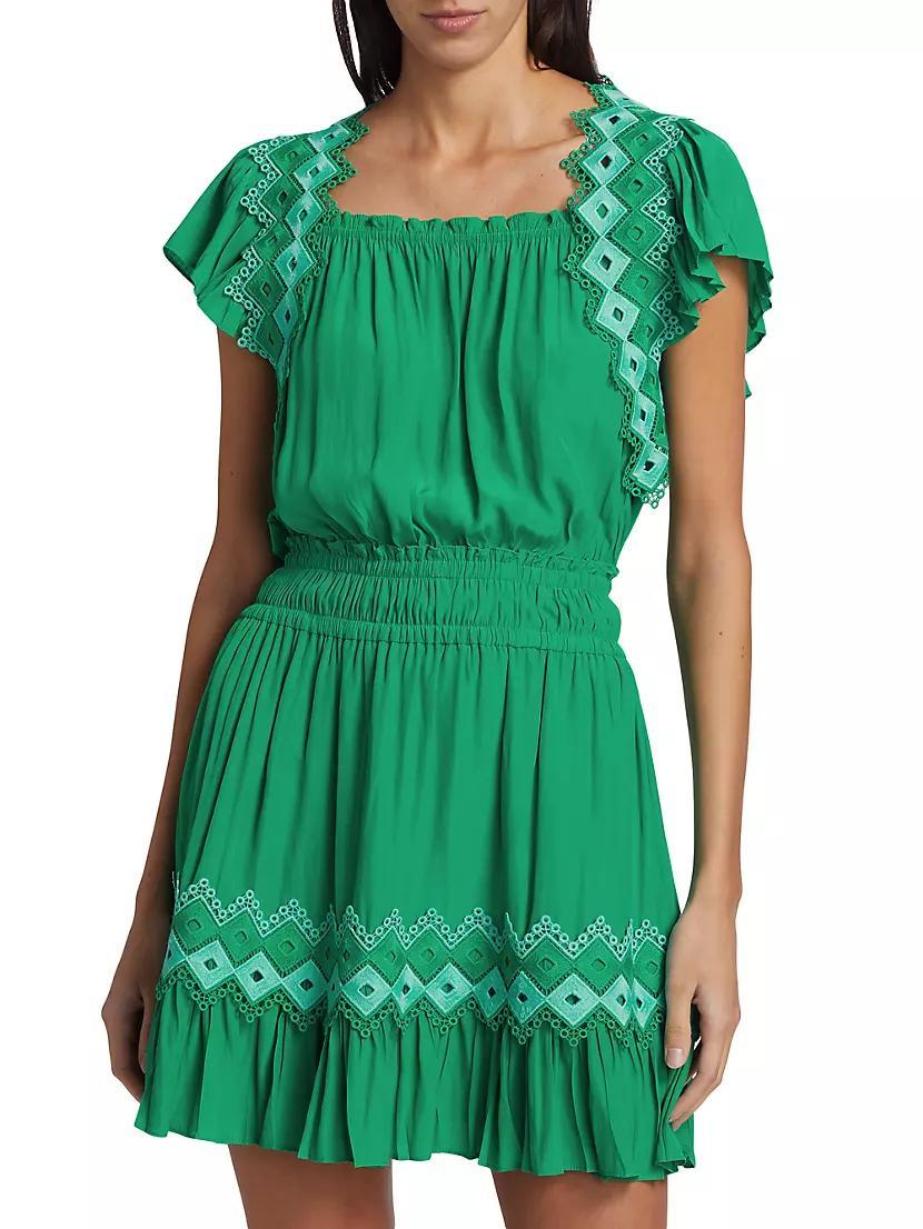 Bridget Embroidered Minidress Product Image