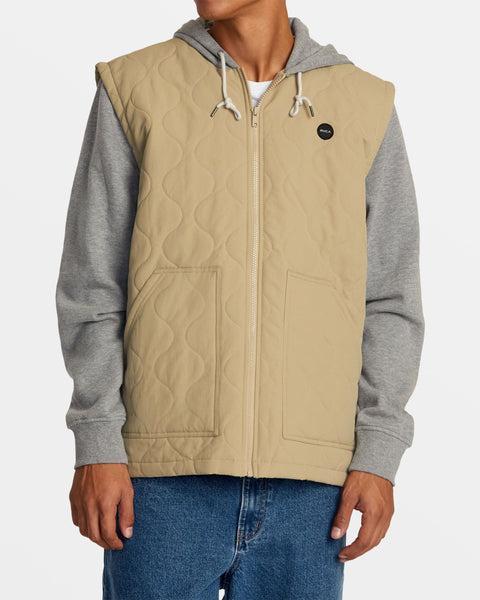 Grant Hooded Puffer Jacket - Khaki Product Image