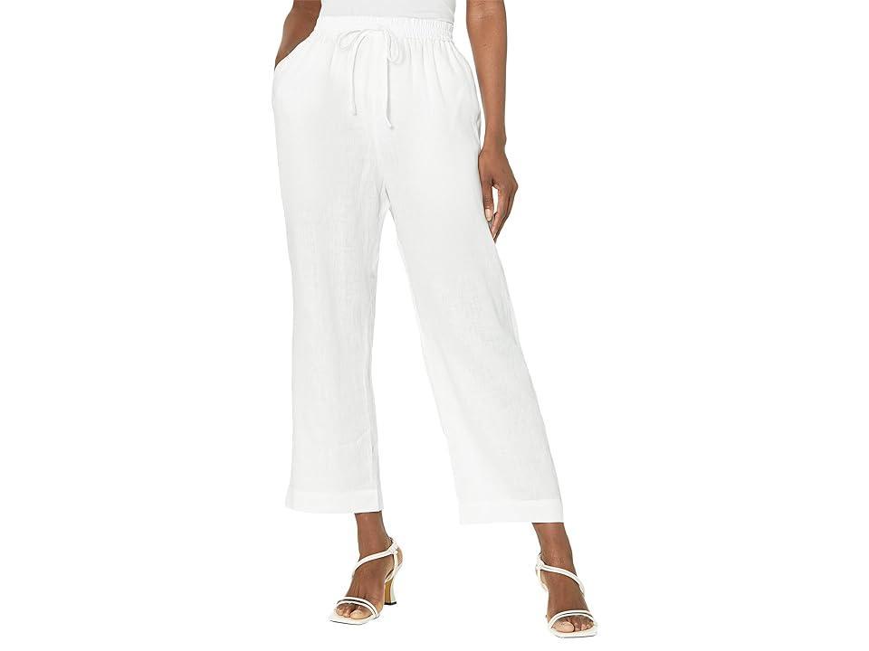 Seafolly Beach Edit Linen Pants (White) Women's Swimwear Product Image