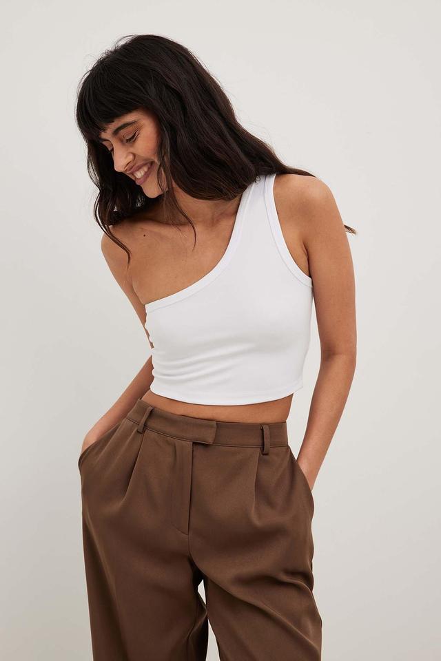 One Shoulder Crop Top Product Image