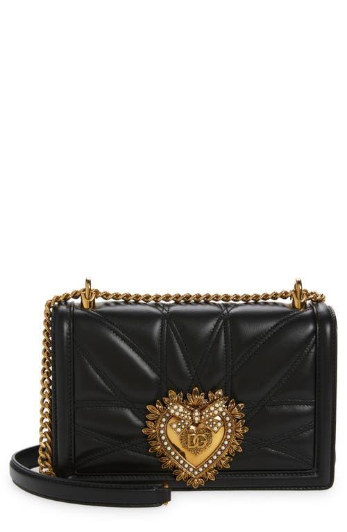 Dolce & Gabbana Devotion Logo Heart Lambskin Crossbody Bag Product Image