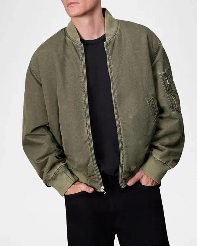 RAG & BONE Men's Manston Nylon Bomber Jacket In Army Product Image