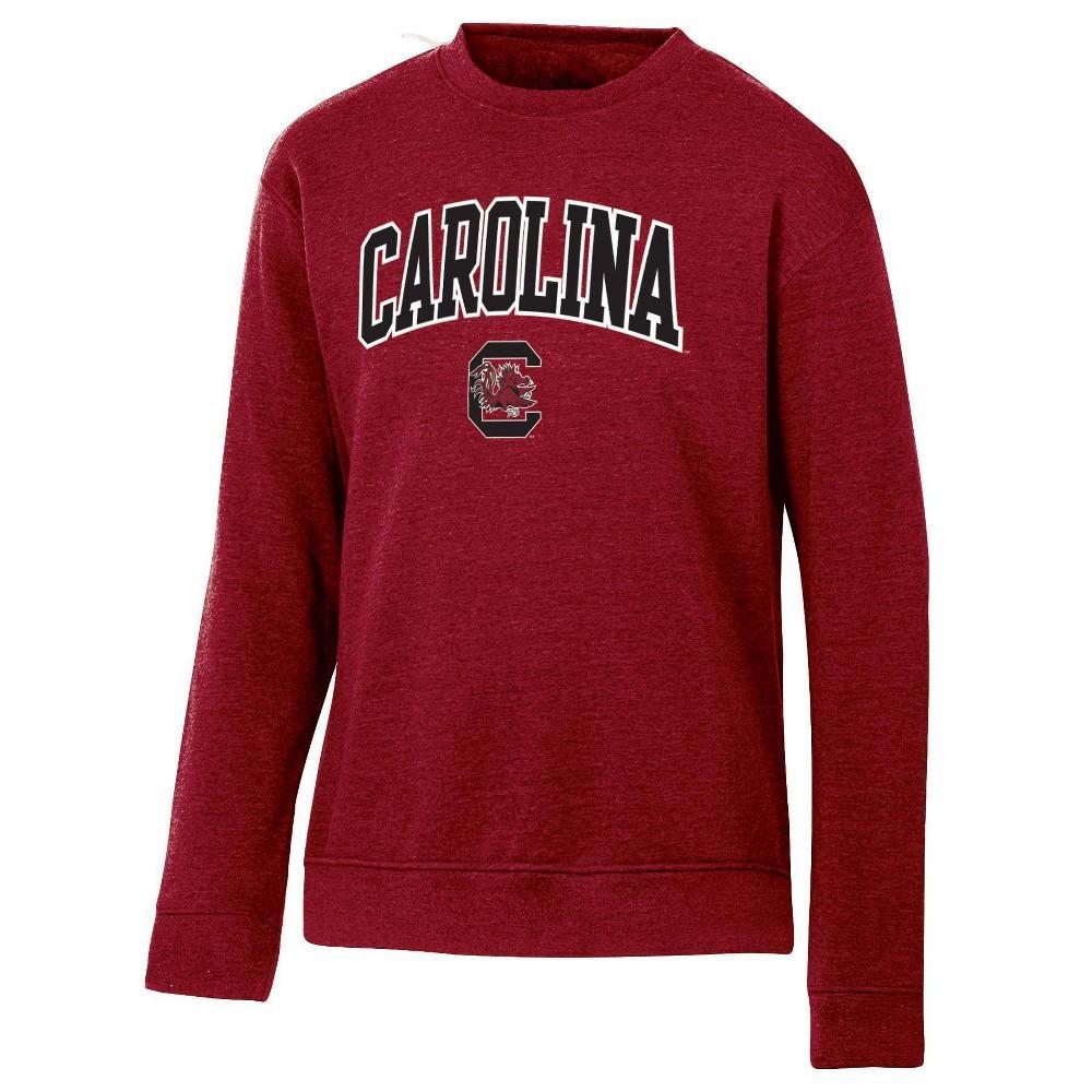 NCAA South Carolina Gamecocks Mens Heathered Crew Neck Fleece Sweatshirt Product Image