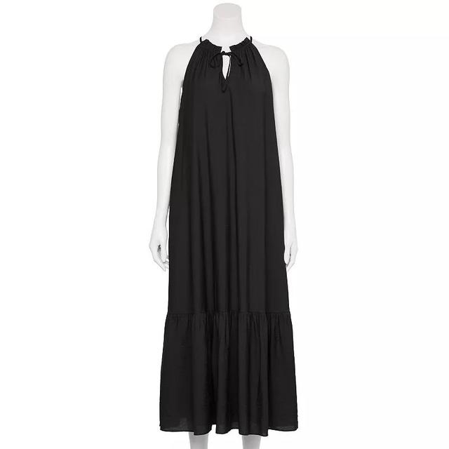 Petite Nine West Tiered Peasant Maxi Dress, Womens Product Image