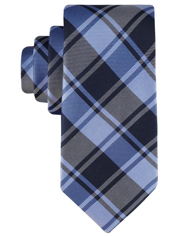 Tommy Hilfiger Mens Toby Plaid Tie - Navy Product Image