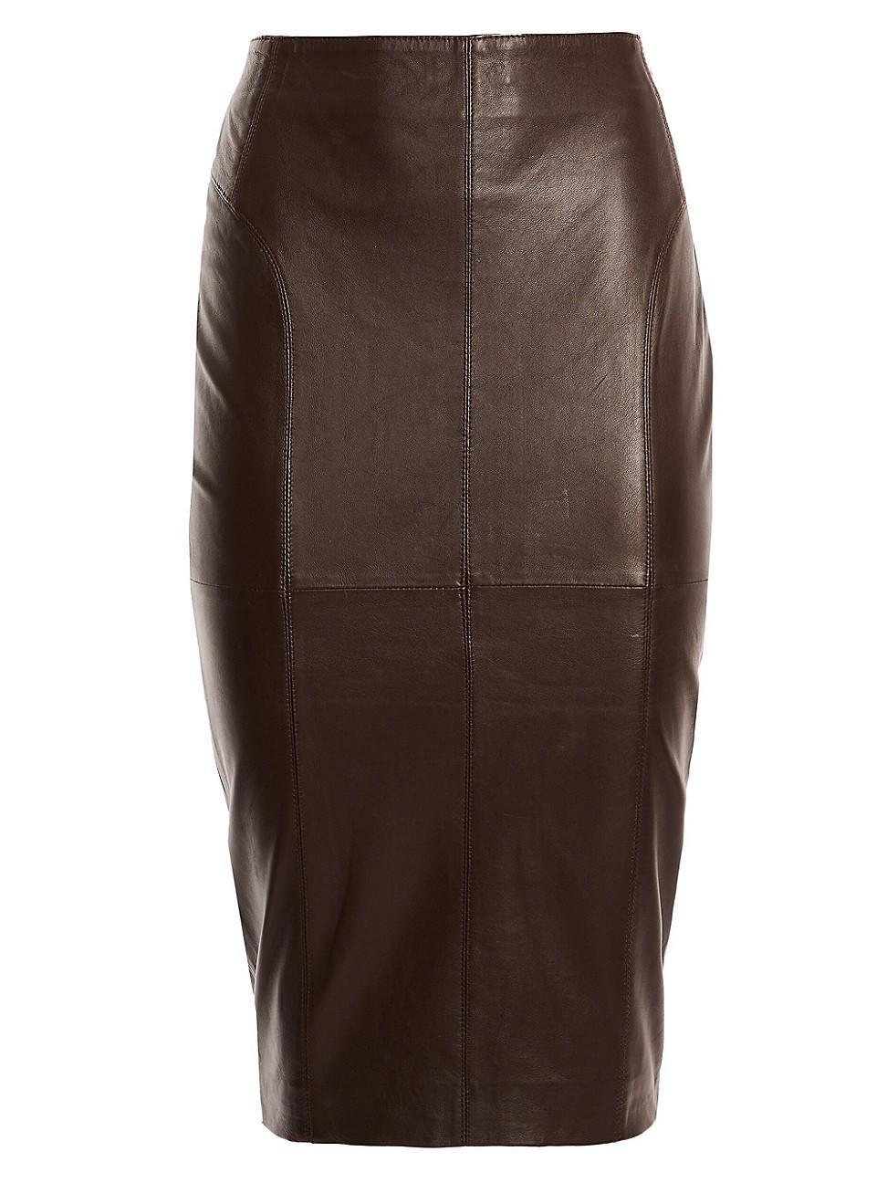 retrofete Mercy Skirt in Chocolate. Product Image