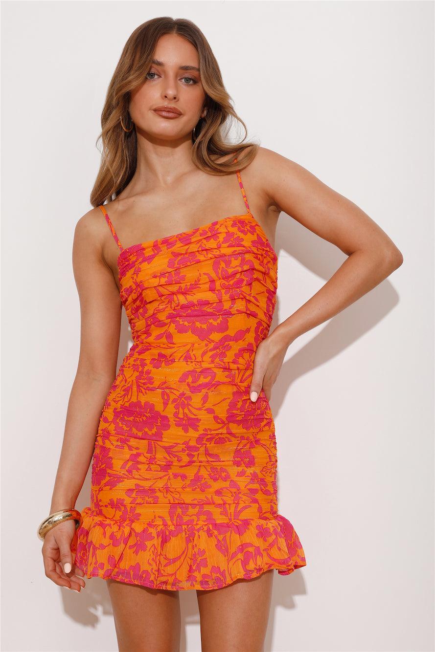 Best Of All Mini Dress Orange Product Image