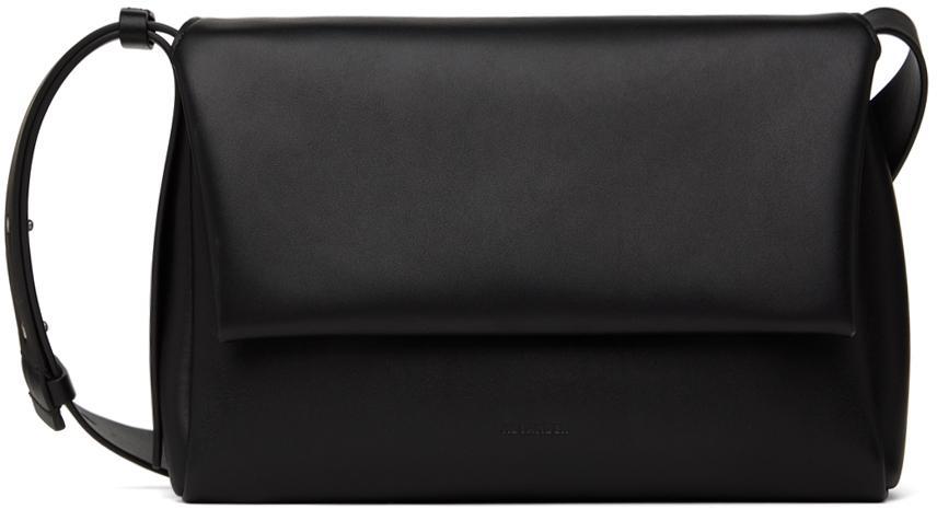 JIL SANDER Black Folded Messenger Small Bag In 001 Black Product Image