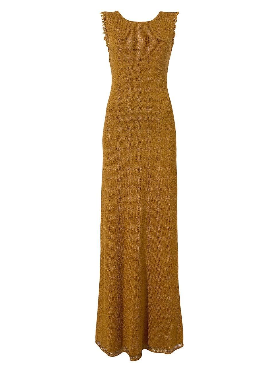 Womens Silvia Silk Boucl Maxi Dress Product Image