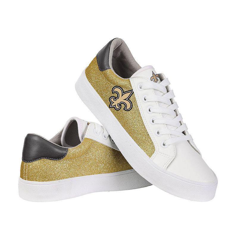 Womens FOCO New Orleans Saints Glitter Sneakers Product Image