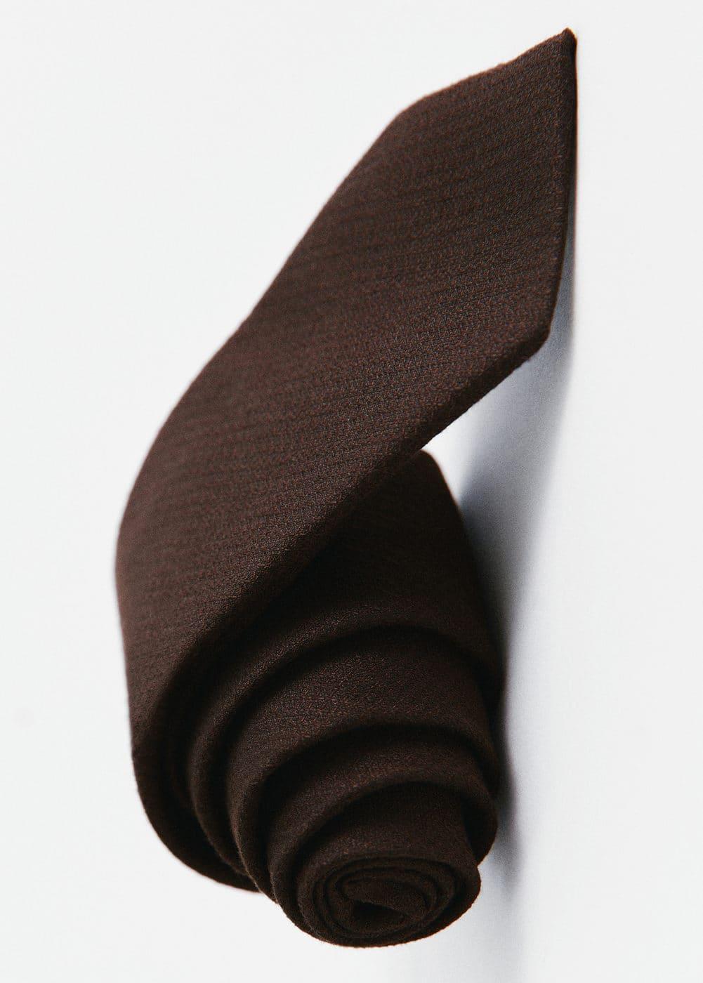 MANGO MAN - Structured cotton tie - One size - Men Product Image