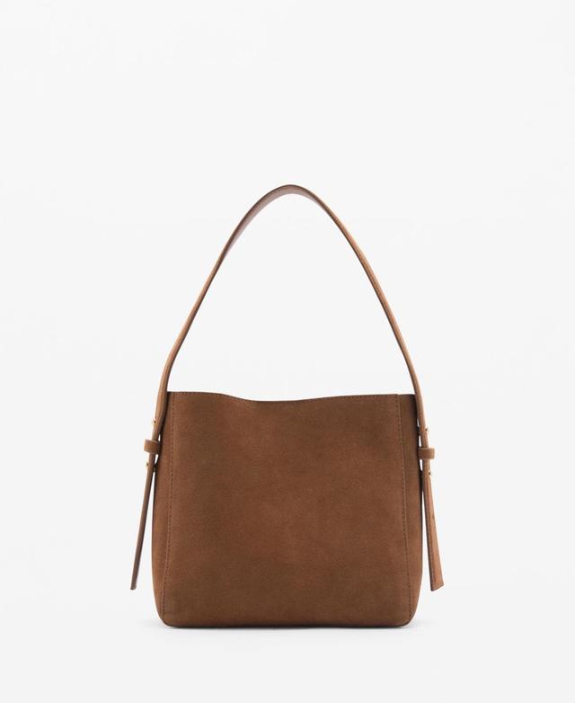 MANGO shoulder bag leather - One size - Women Product Image