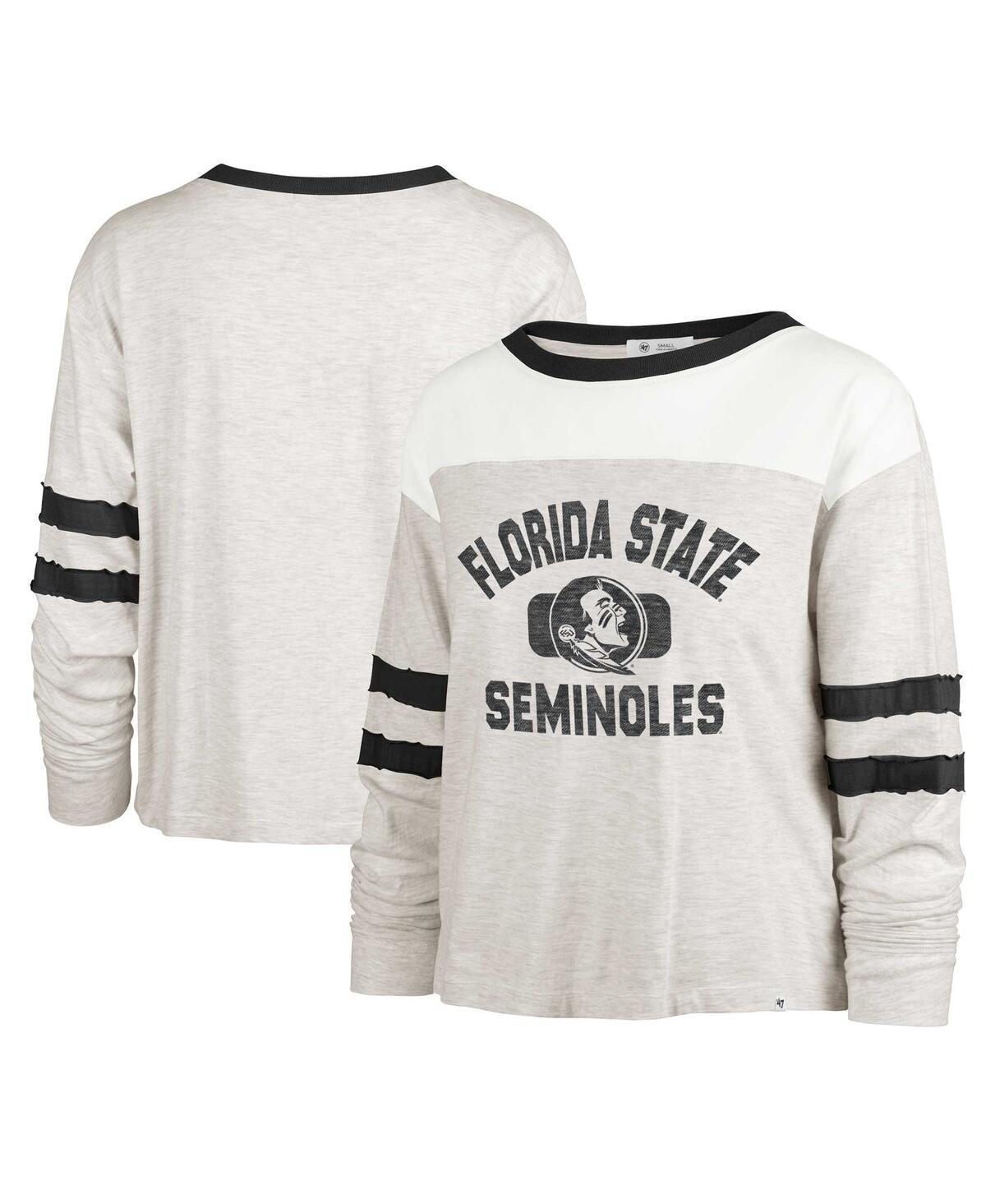 Womens 47 Oatmeal Florida State Seminoles All Class Lena Long Sleeve T-Shirt Product Image