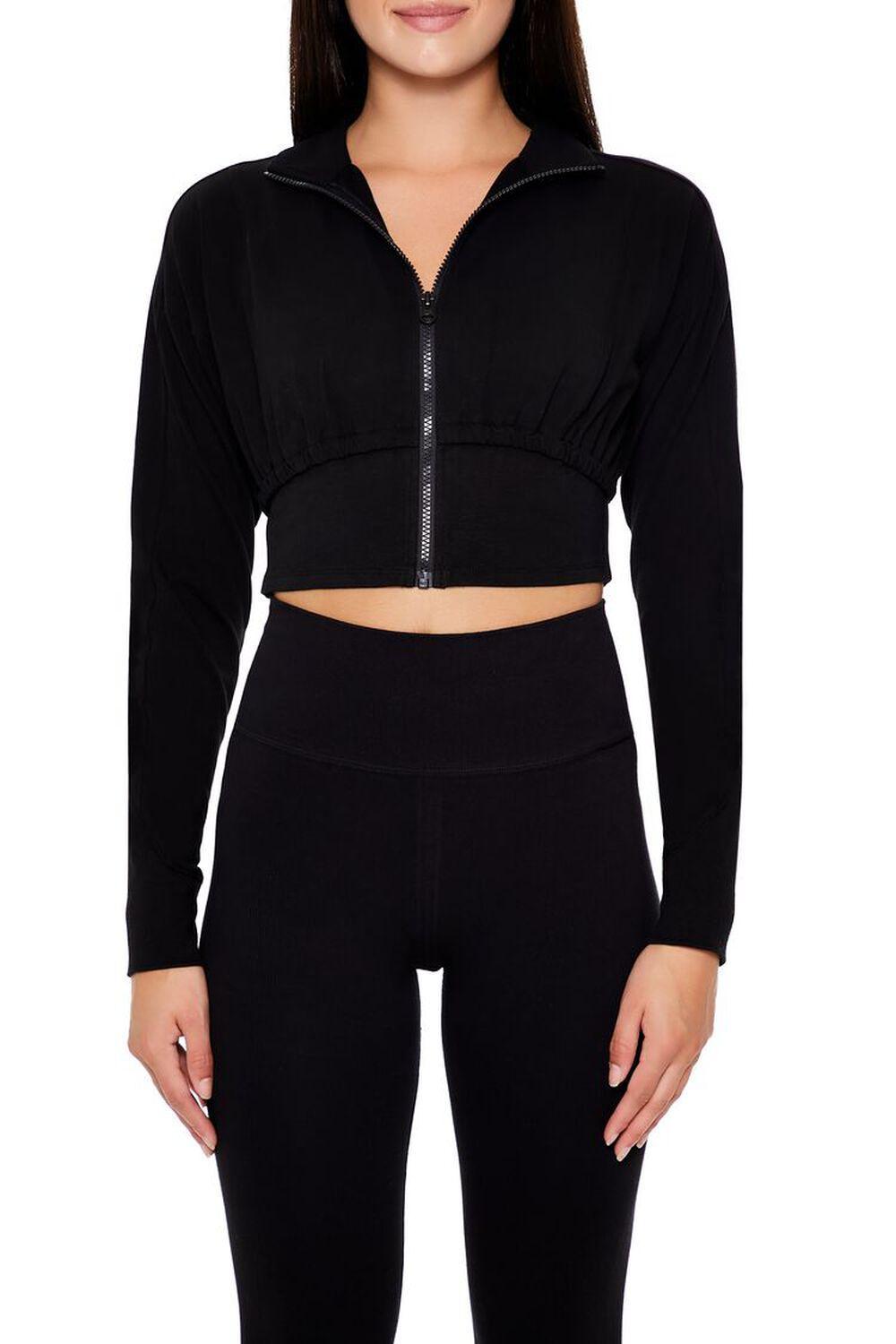 Active Cropped Zip-Up Jacket | Forever 21 Product Image