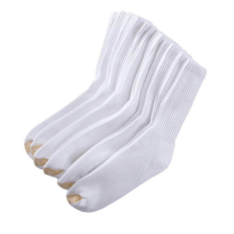 Mens 6-Pack Extended Athletic Crew Socks Product Image