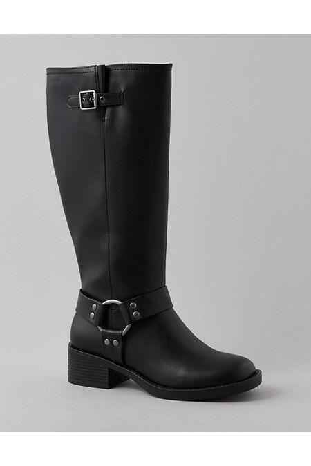 AE Vegan Leather Tall Moto Boot Women's Product Image