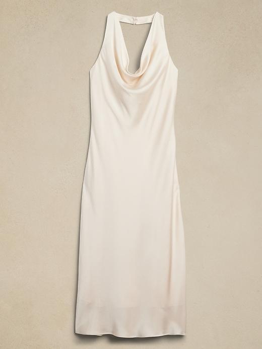 Hammered Satin Midi Dress Product Image