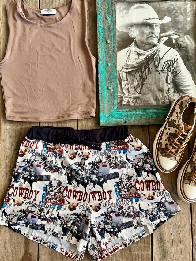 Cowboy Motel Shorts Product Image