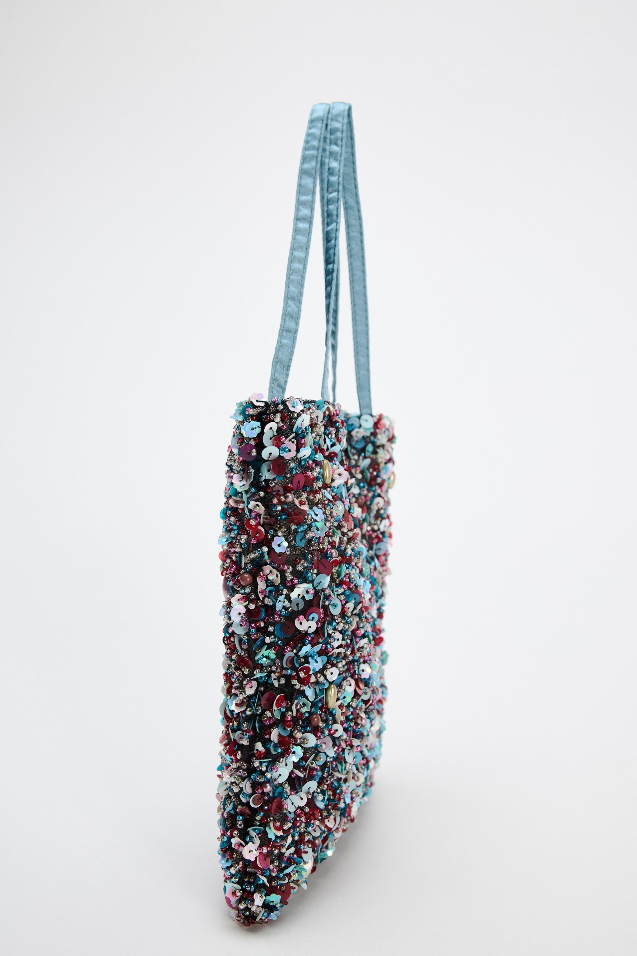 BEADED MINI BUCKET BAG Product Image