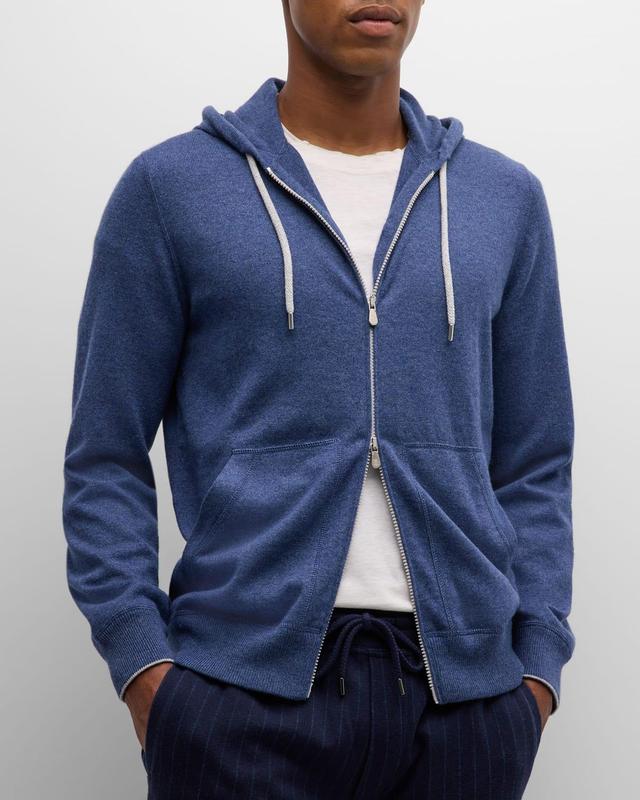 Mens Cashmere Full-Zip Hoodie Product Image