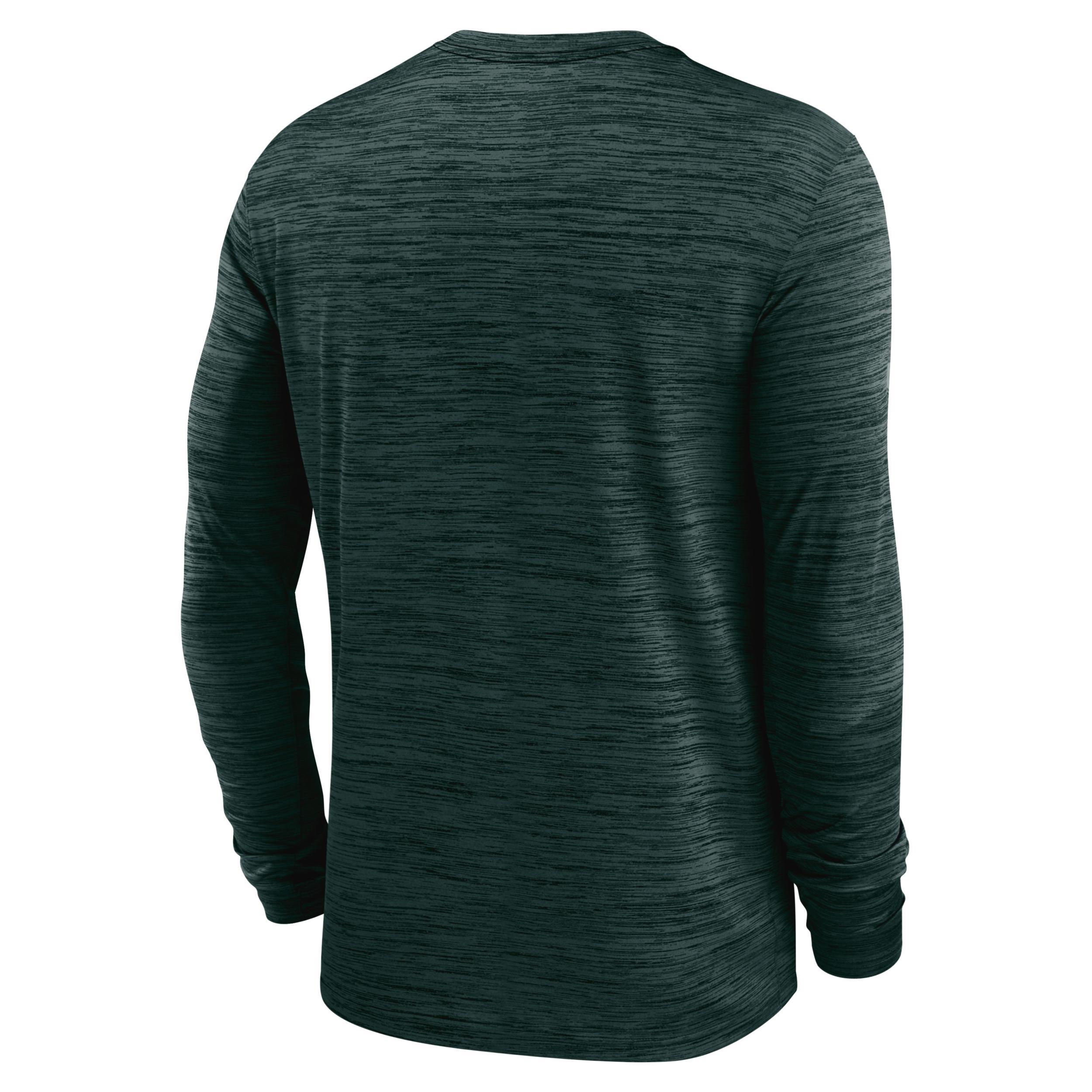 Michigan State Spartans Sideline Velocity Nike Men's Dri-FIT College Long-Sleeve T-Shirt Product Image