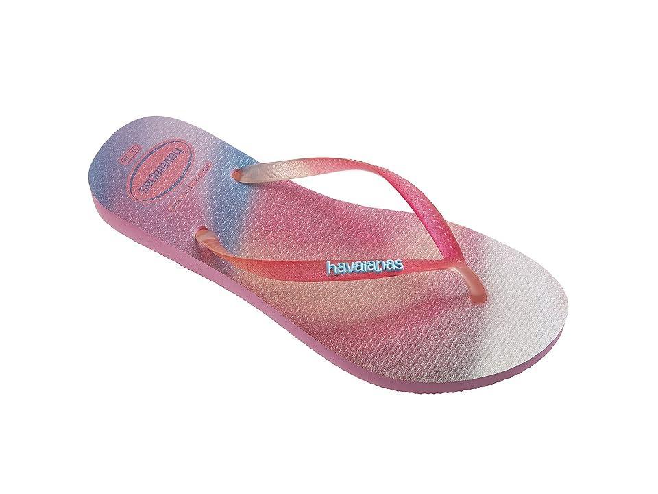 Havaianas Slim Metallic Rainbow Lemonade) Women's Sandals Product Image