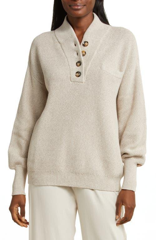 Lunya Cozy Organic Cotton Blend Pocket Henley Product Image