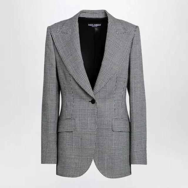 Women's Single-breasted Jacket In Grey Product Image