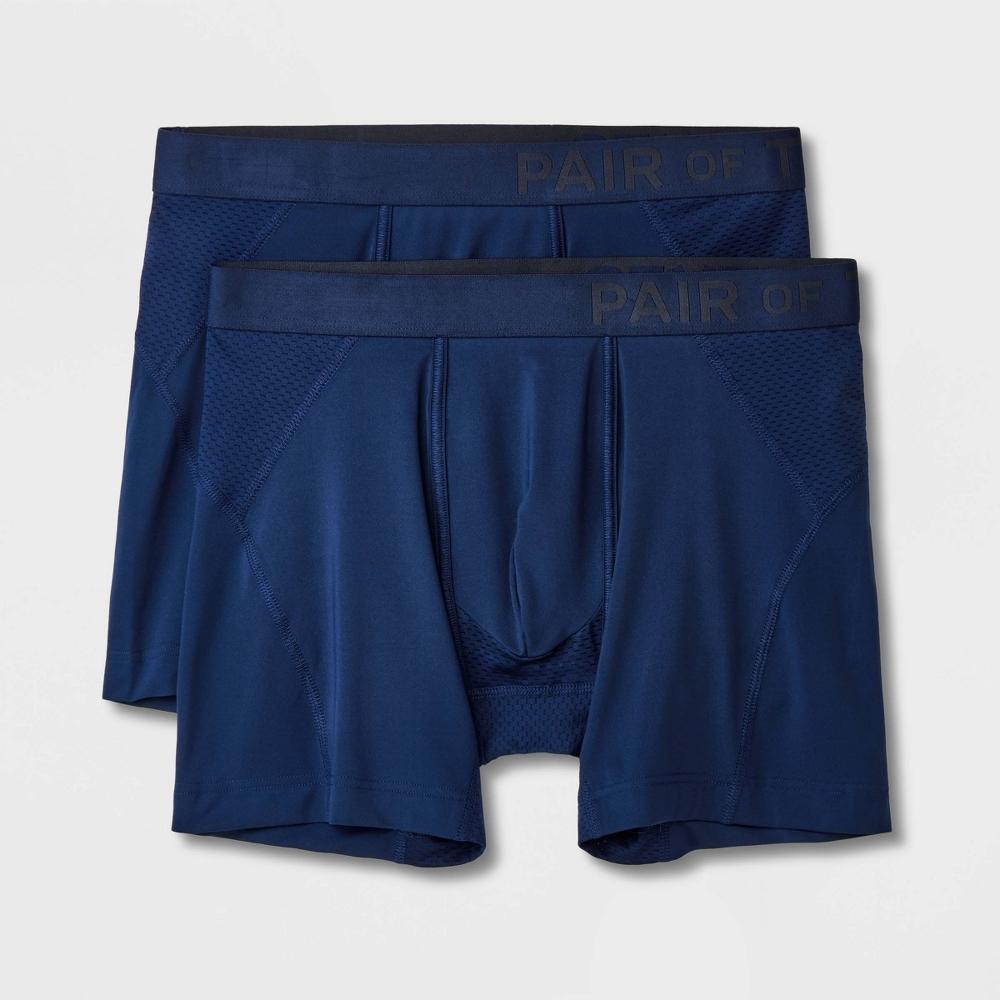 Pair of Thieves Mens SuperCool Boxer Briefs 2pk - Blue M Product Image