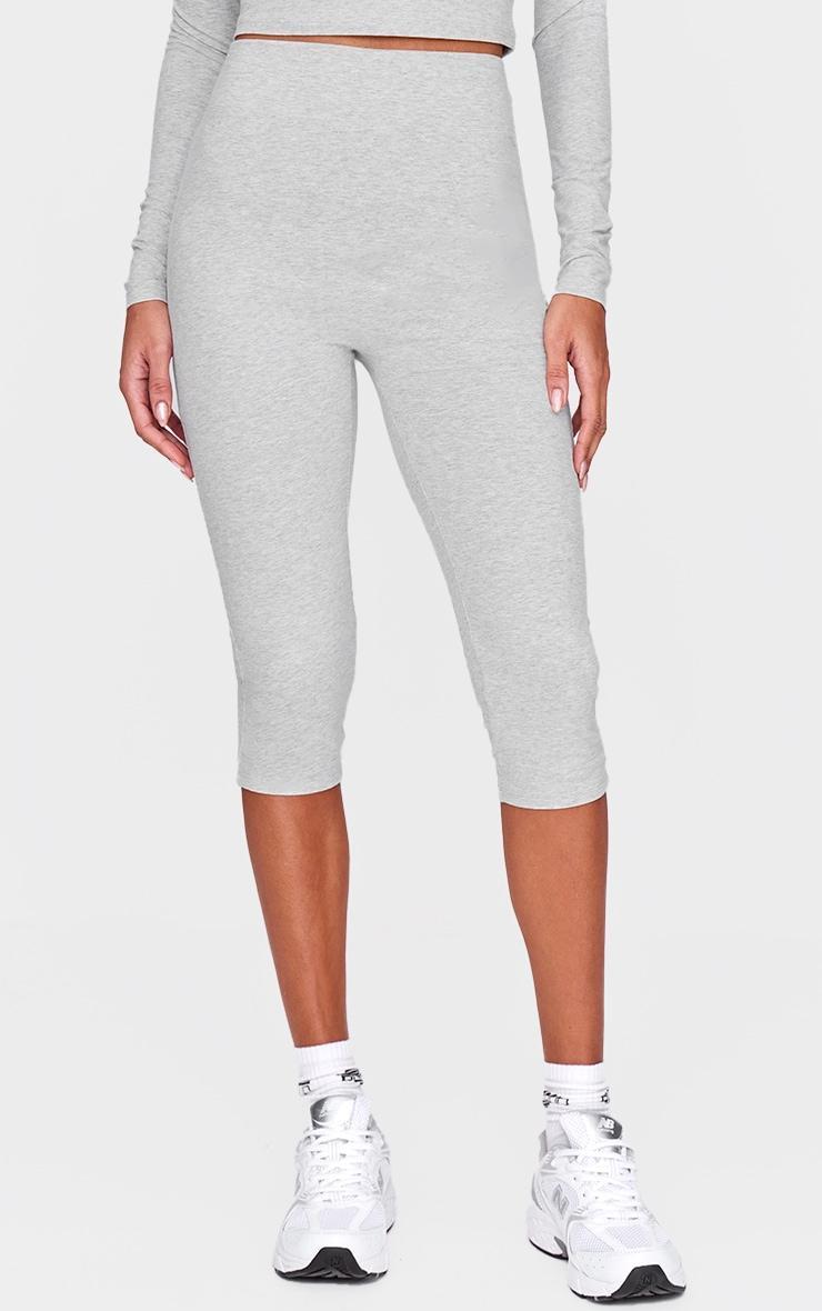 Ash Grey Sculpt Pedal Pusher Leggings Product Image