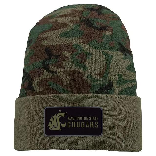 Mens Nike Camo Washington State Cougars Military Pack Cuffed Knit Hat Product Image