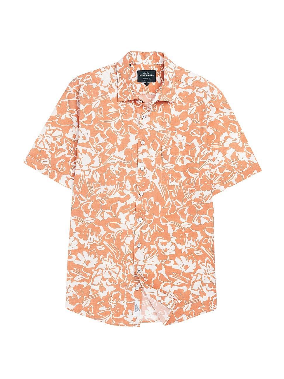 Mens Lanercost Hibiscus Cotton Shirt Product Image